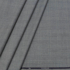 Trouser Fabric Donear Poly Viscose Broad Check Colour Light Grey