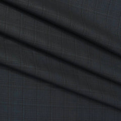 Trouser Fabric Donear Poly Viscose Broad Check Colour Greenish Grey