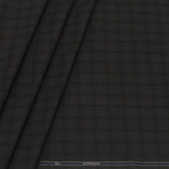 Trouser Fabric Donear Poly Viscose Broad Check Colour Mocha Brown