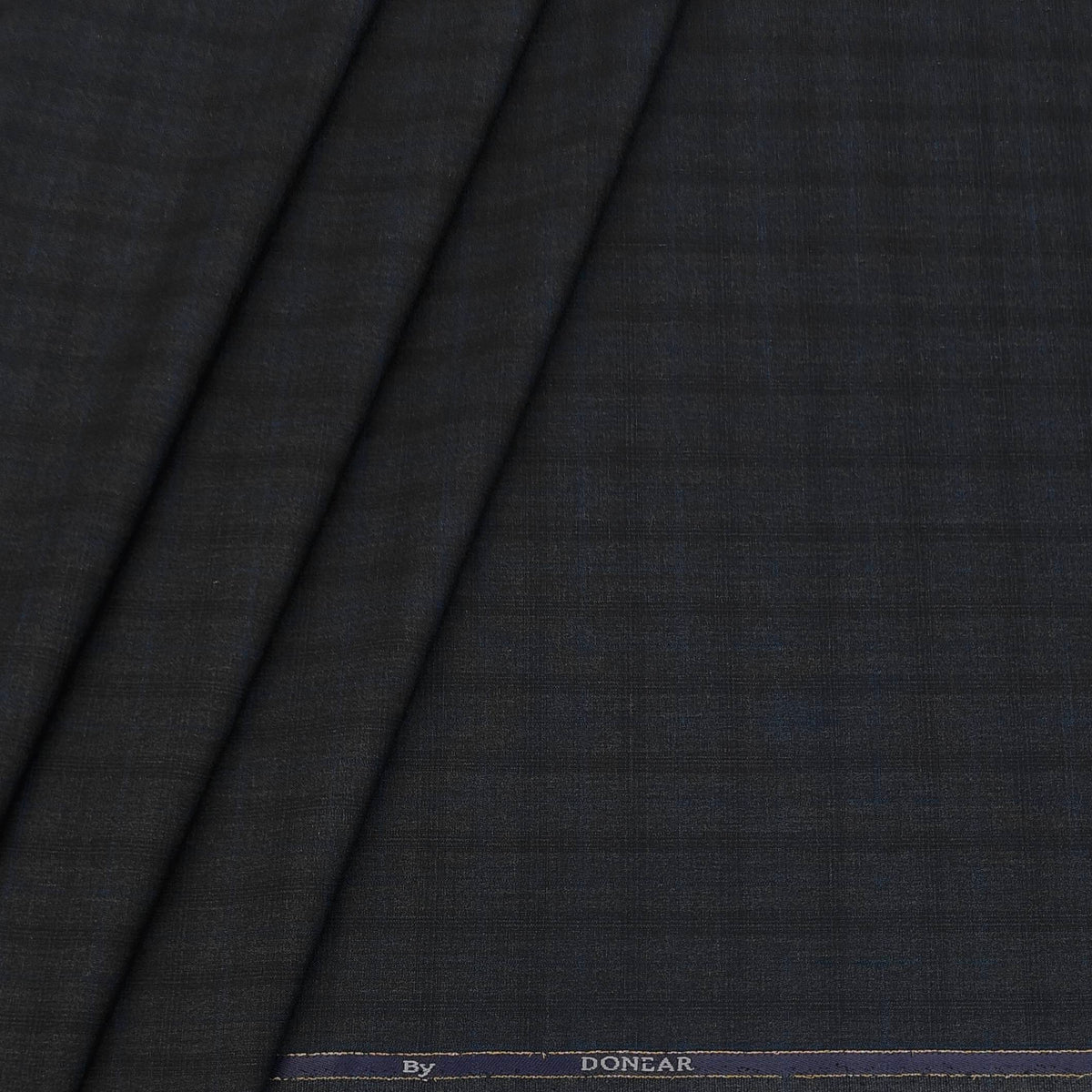Trouser Fabric Donear Poly Viscose Broad Check Colour Slate Grey