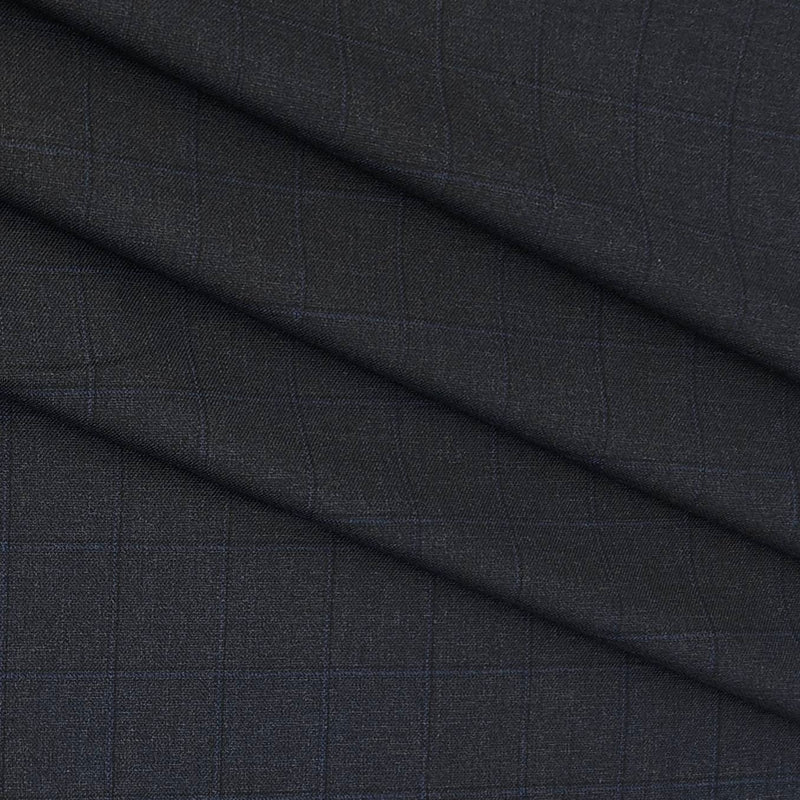 Trouser Fabric Donear Poly Viscose Broad Check Colour Bluish Grey