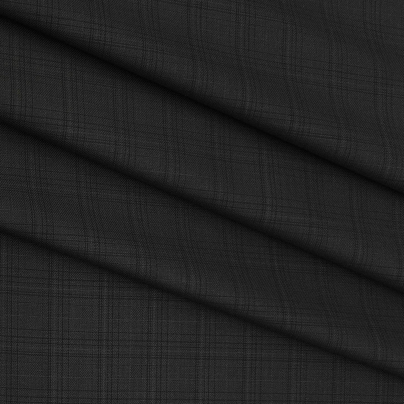 Trouser Fabric Donear Poly Viscose Broad Check Colour Dark Charcoal Green