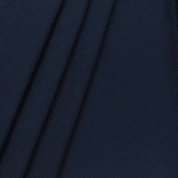 Blazer Fabric ManTire Italian Jacquard Colour Dark Blue