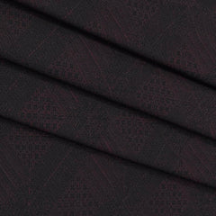 Blazer Fabric ManTire Italian Printed Colour Blackish Purple