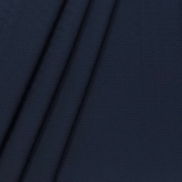 Blazer Fabric ManTire Italian Jacquard Colour Space Blue