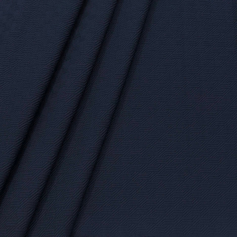 Blazer Fabric ManTire Italian Jacquard Colour Space Blue