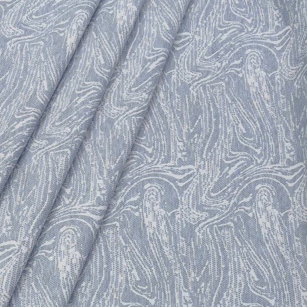 Blazer Fabric ManTire Italian Printed Colour Grey N Blue