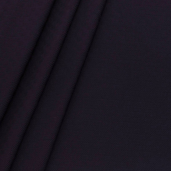 Blazer Fabric ManTire Italian Jacquard Colour Eggplant Purple