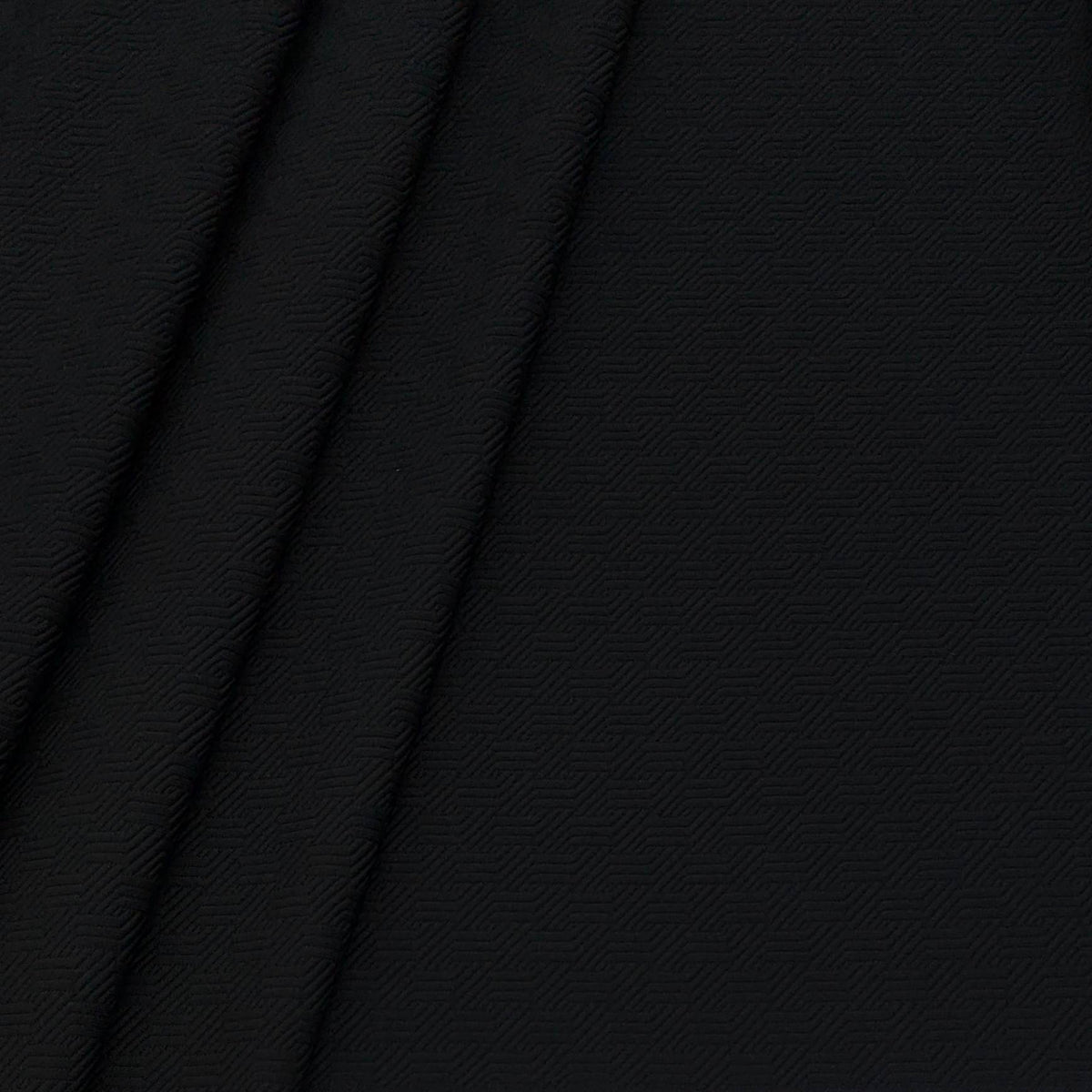 Blazer Fabric ManTire Italian Jacquard Colour Crow Black