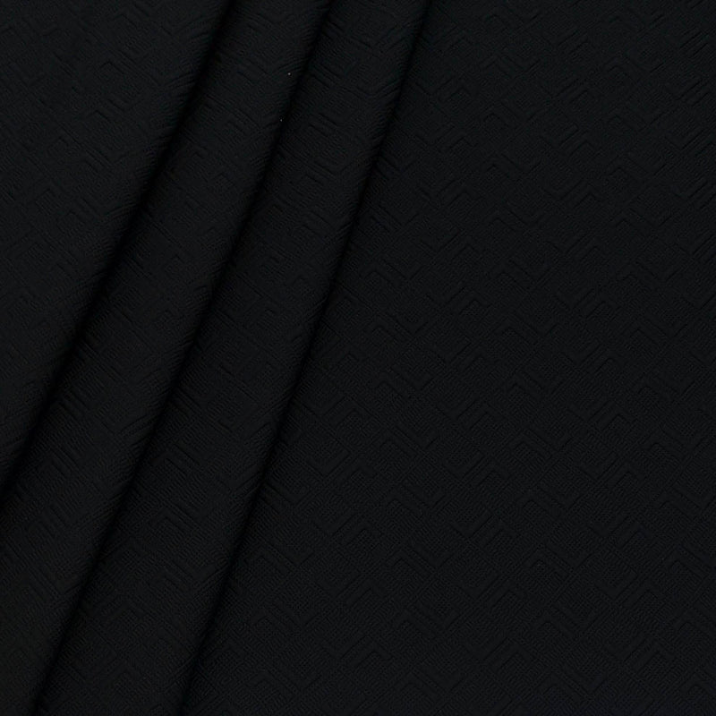 Blazer Fabric ManTire Italian Jacquard Colour Black