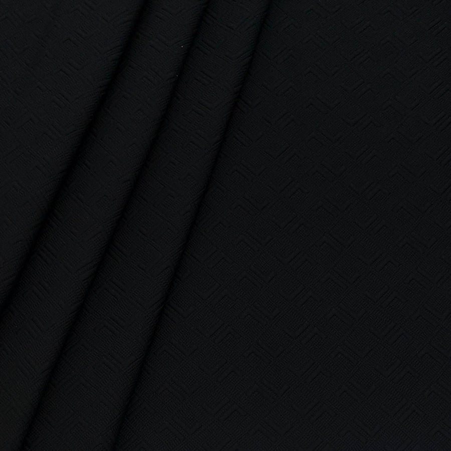 Blazer Fabric ManTire Italian Jacquard Colour Black