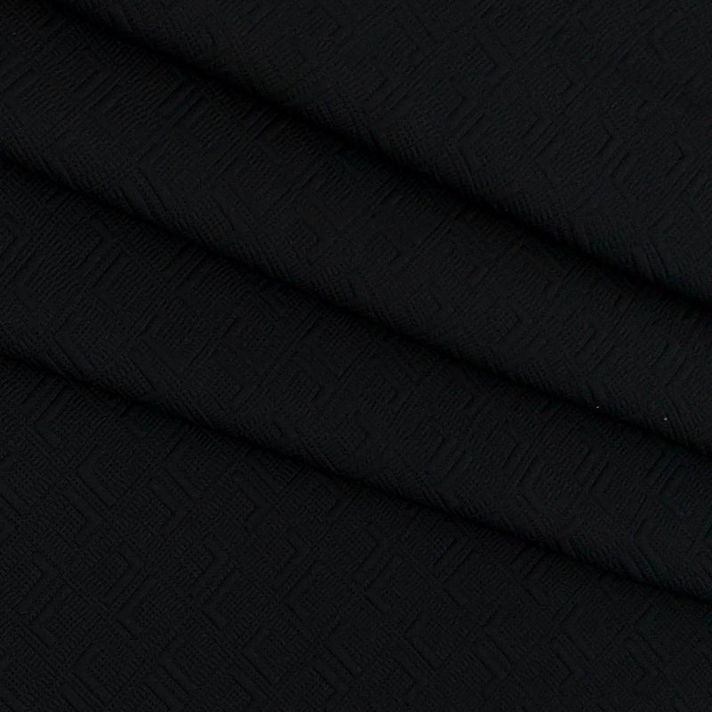 Blazer Fabric ManTire Italian Jacquard Colour Black