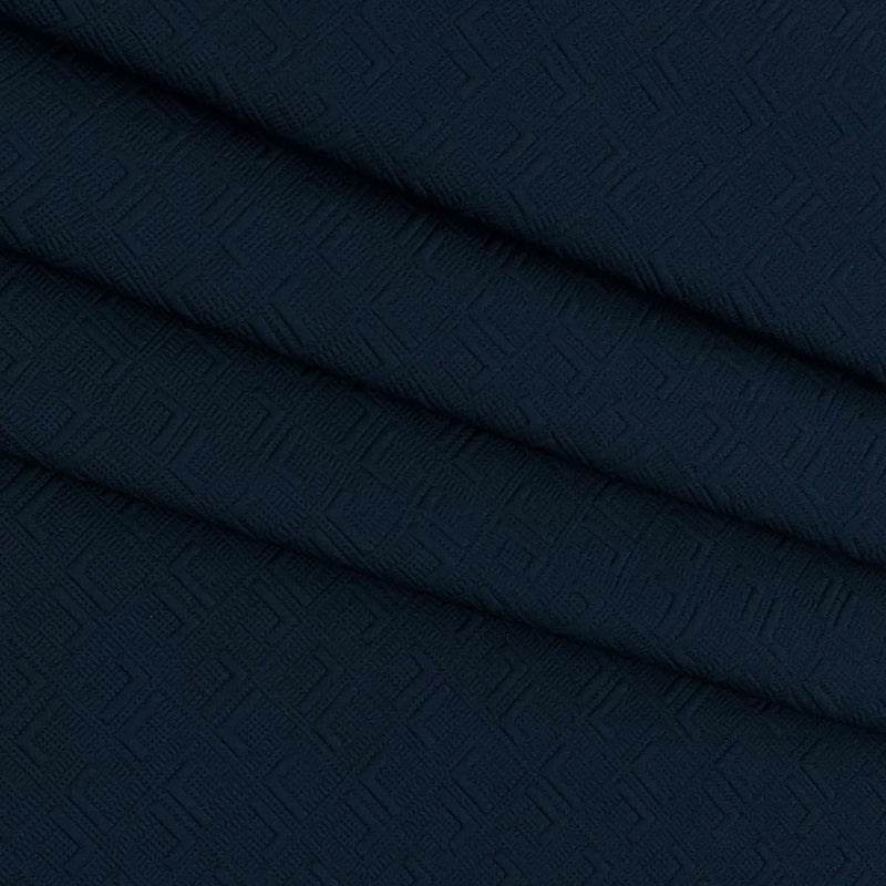 Blazer Fabric ManTire Italian Jacquard Colour Light Prussian Blue