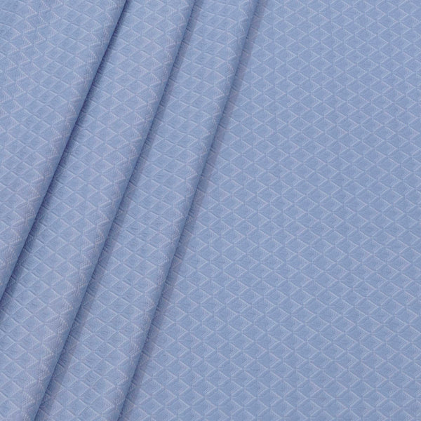 Blazer Fabric ManTire Italian Jacquard Colour Light Blue