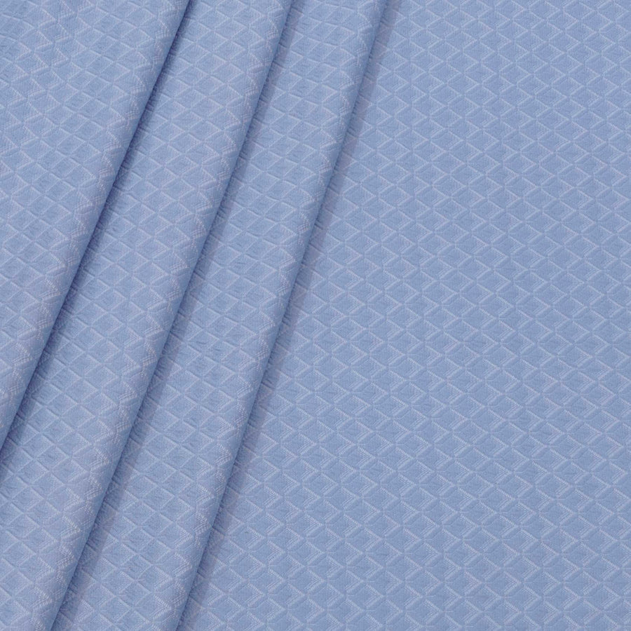 Blazer Fabric ManTire Italian Jacquard Colour Light Blue