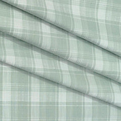 Shirt Fabric ManTire 100% Cotton Broad Check Colour Mint Green