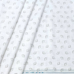 Shirt Fabric ManTire 100% Cotton Printed Linen Look Colour Brown N White