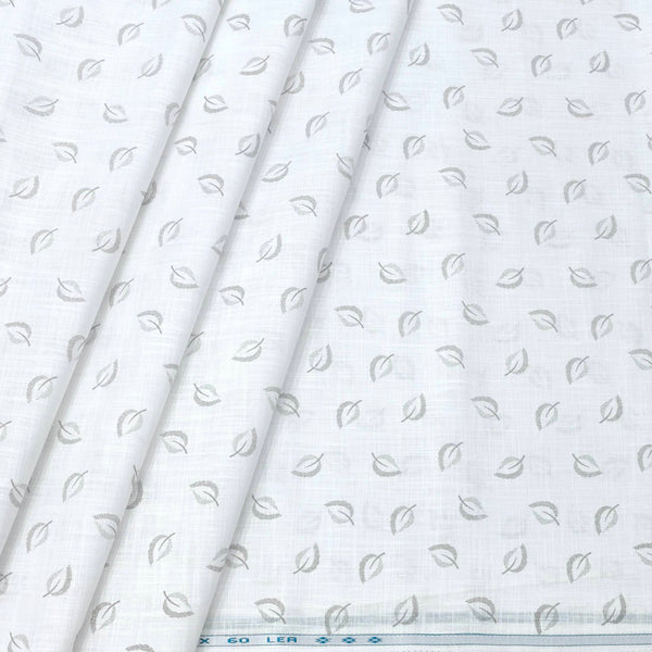 Shirt Fabric ManTire 100% Cotton Printed Linen Look Colour Brown N White