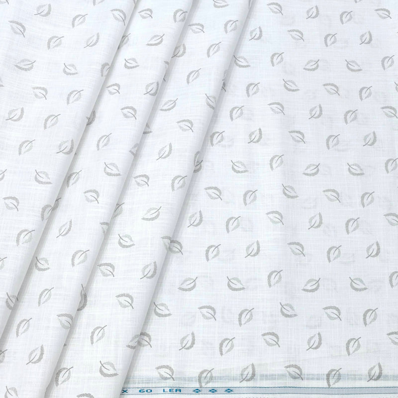Shirt Fabric ManTire 100% Cotton Printed Linen Look Colour Brown N White