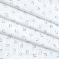 Shirt Fabric ManTire 100% Cotton Printed Linen Look Colour Brown N White
