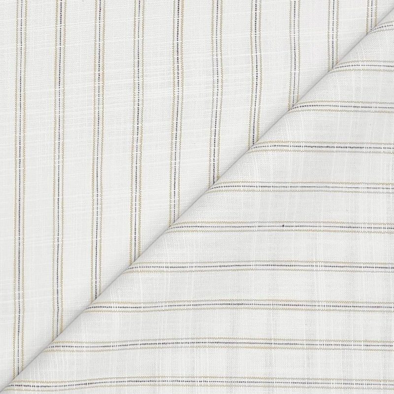 Shirt Fabric ManTire Cotton Blended Linen Look Broad Lining Colour Purple,Brown N White