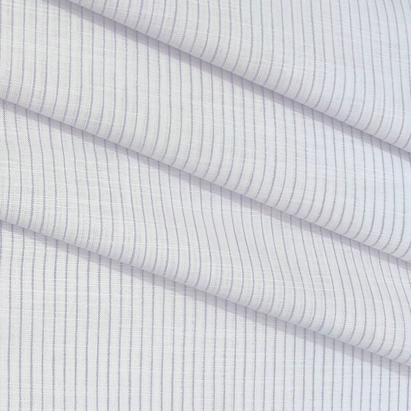 Shirt Fabric ManTire Cotton Blended Linen Look Lining Colour Lavender N White
