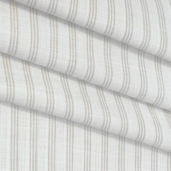 Shirt Fabric ManTire Cotton Blended Linen Look Lining Colour Brown N White