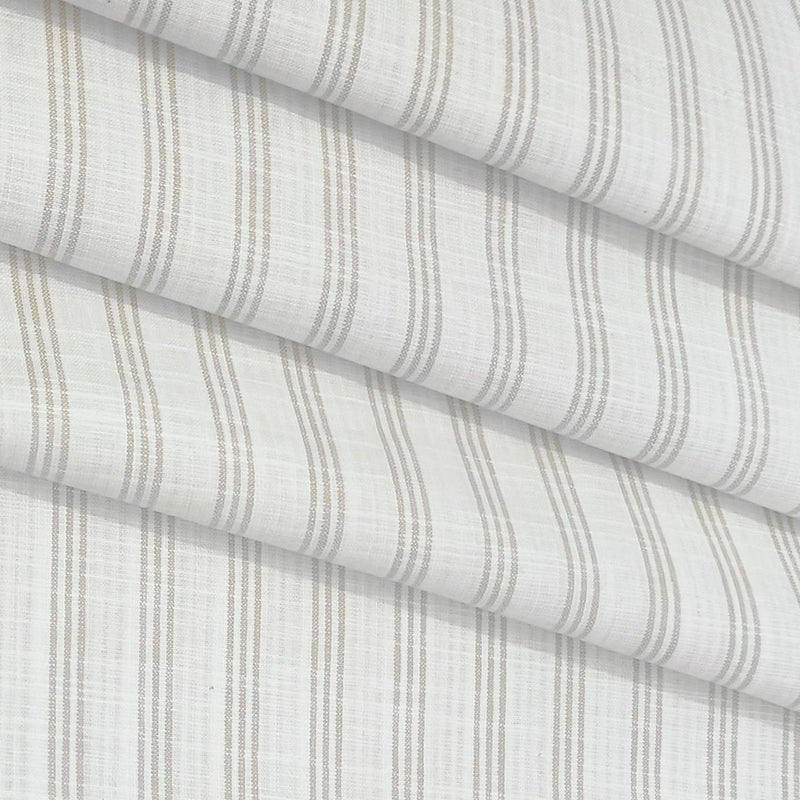 Shirt Fabric ManTire Cotton Blended Linen Look Lining Colour Brown N White