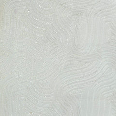 Kurta Fabric ManTire Designer Silk Embroidery Colour Off White