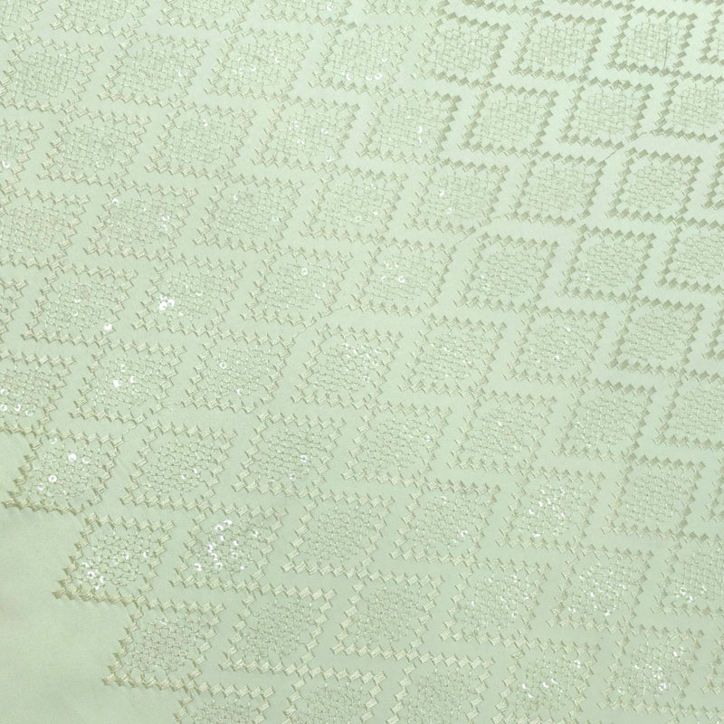 Kurta Fabric ManTire Designer Silk Embroidery Colour Gin Green