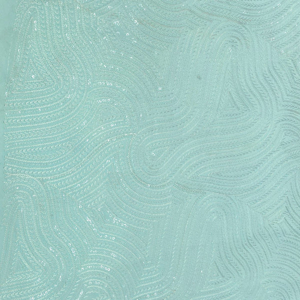 Kurta Fabric ManTire Designer Silk Embroidery Colour Mint Green