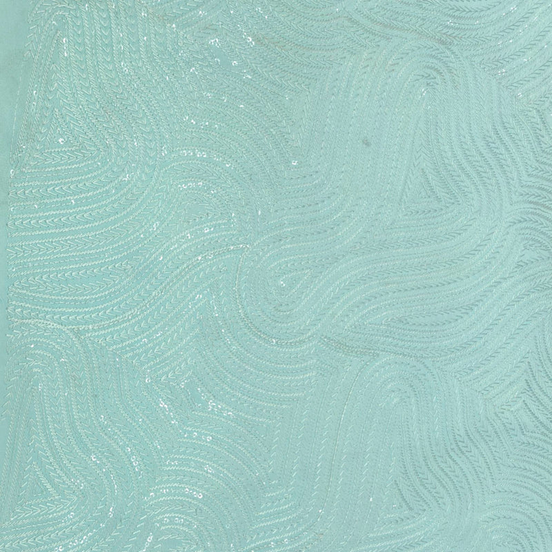 Kurta Fabric ManTire Designer Silk Embroidery Colour Mint Green