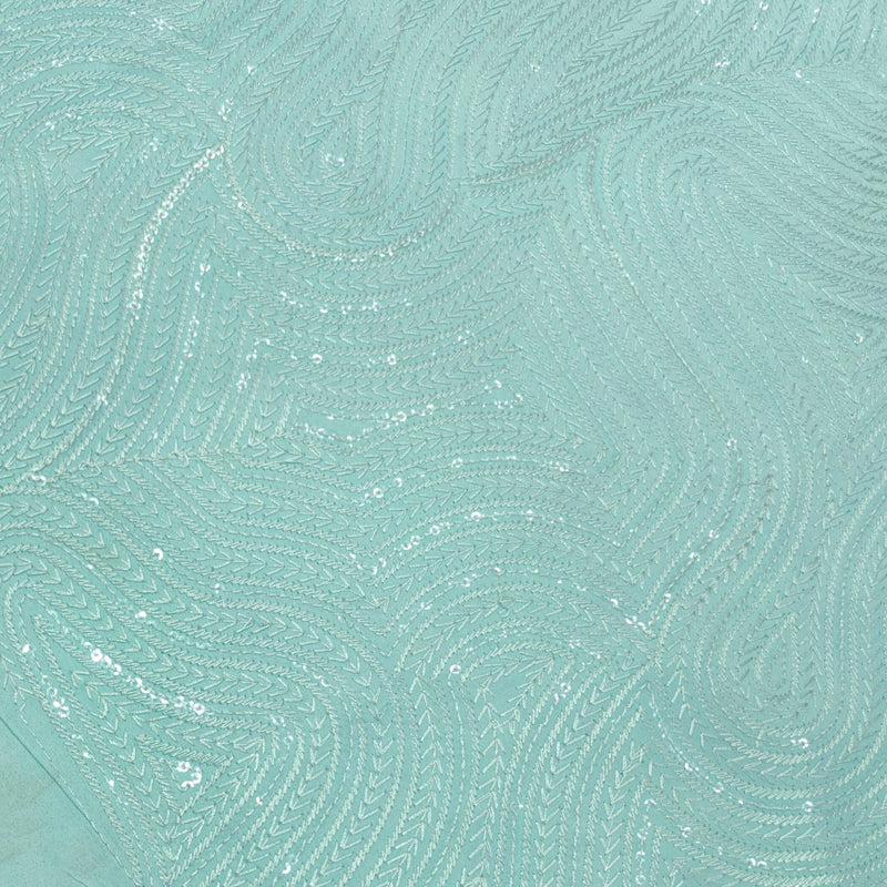 Kurta Fabric ManTire Designer Silk Embroidery Colour Mint Green