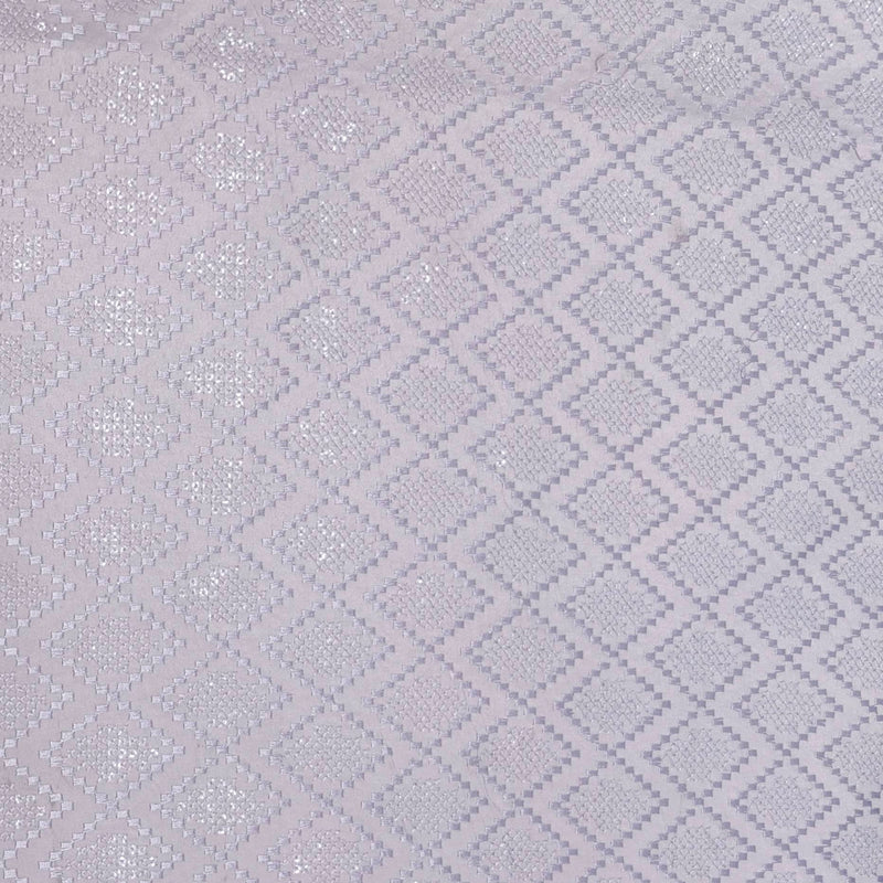 Kurta Fabric ManTire Designer Silk Embroidery Colour Dull Lavender