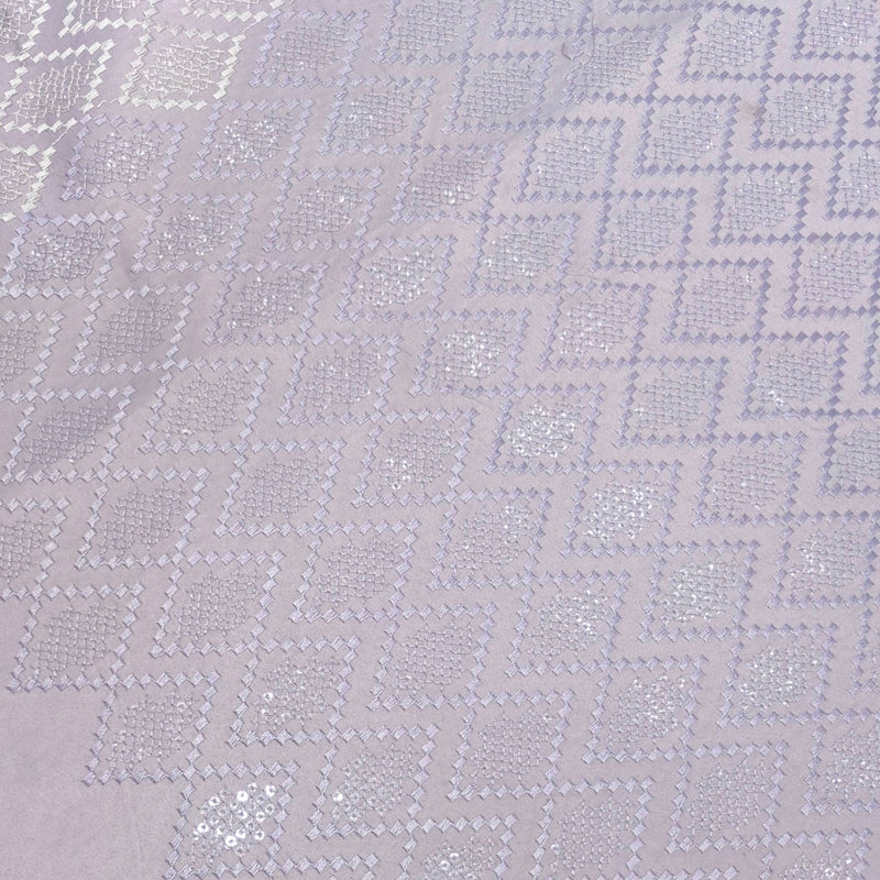 Kurta Fabric ManTire Designer Silk Embroidery Colour Dull Lavender