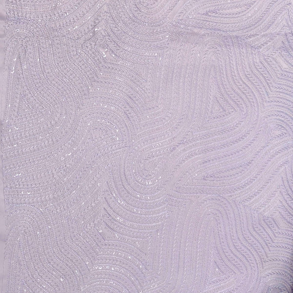 Kurta Fabric ManTire Designer Silk Embroidery Colour Lavender