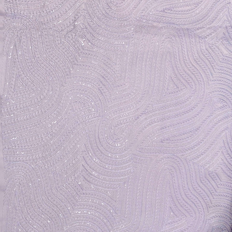 Kurta Fabric ManTire Designer Silk Embroidery Colour Lavender