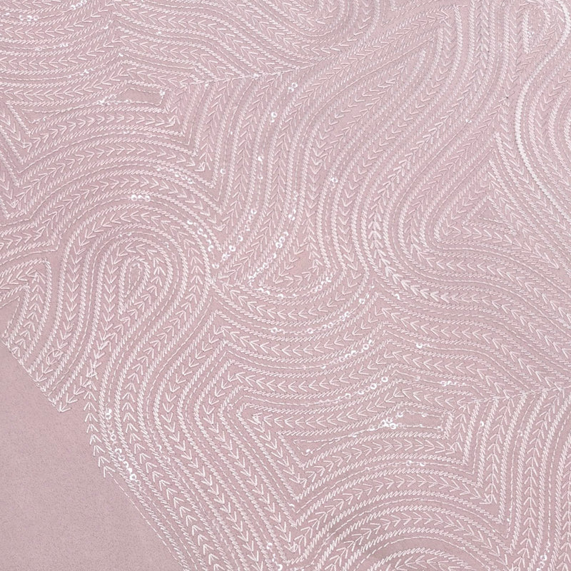 Kurta Fabric ManTire Designer Silk Embroidery Colour Pinkish Peach