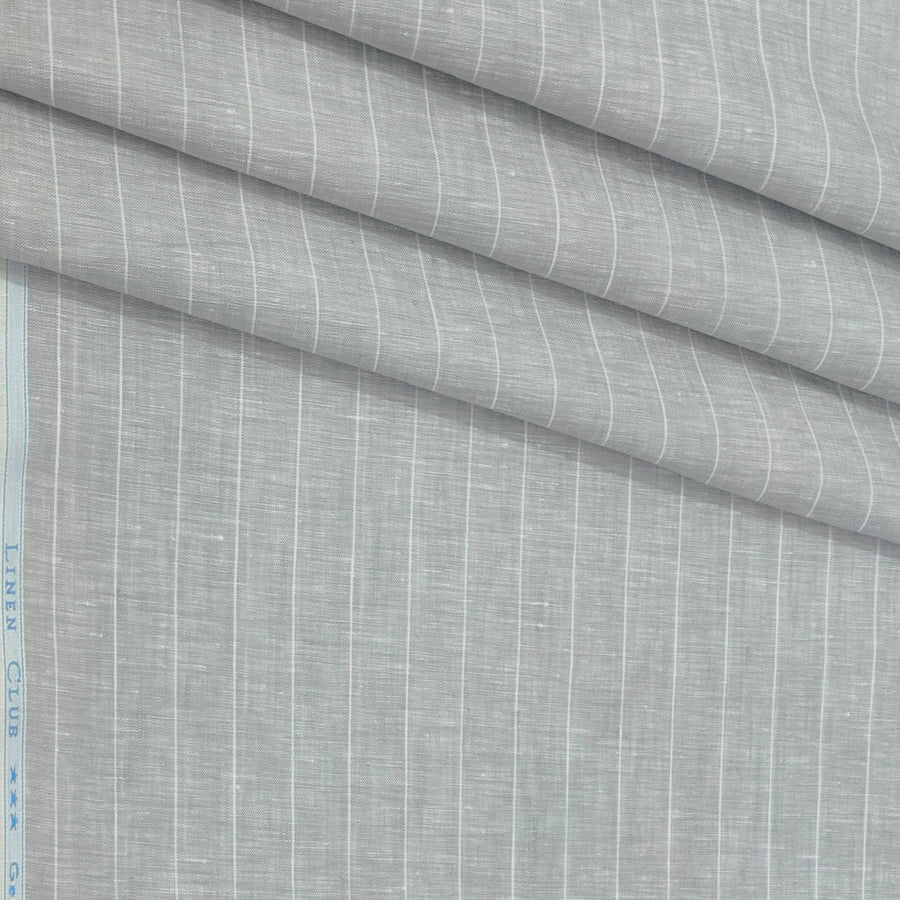 Shirt Fabric Linen Club Pure Linen Broad Lining Colour Grey