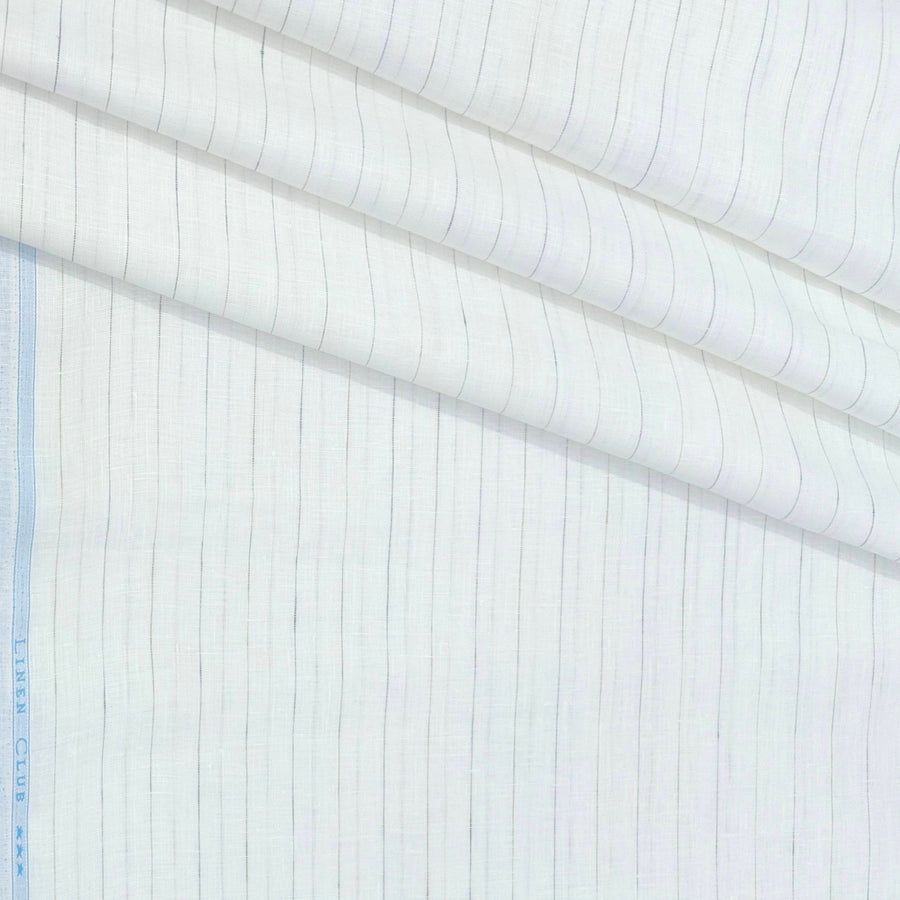 Shirt Fabric Linen Club Pure Linen Broad Lining Colour Brown N White