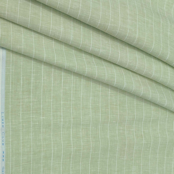 Shirt & Kurta Fabric Linen Club Pure Linen Broad Lining Colour Light Green