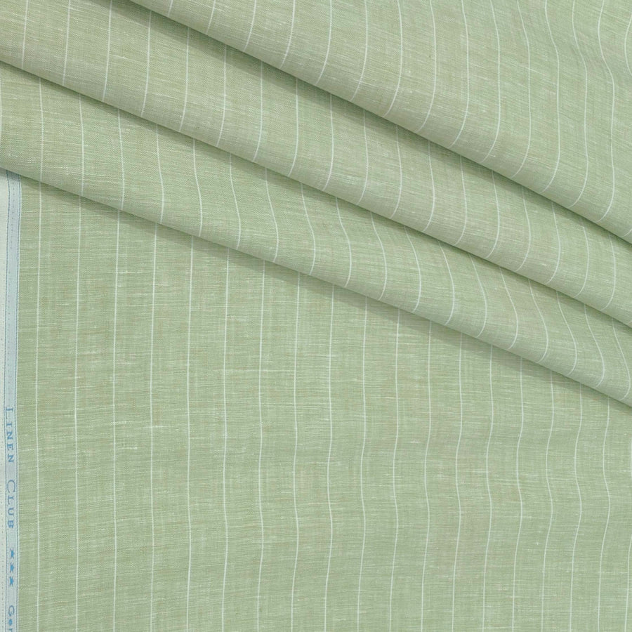 Shirt Fabric Linen Club Pure Linen Broad Lining Colour Light Green