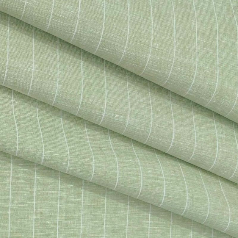 Shirt & Kurta Fabric Linen Club Pure Linen Broad Lining Colour Light Green