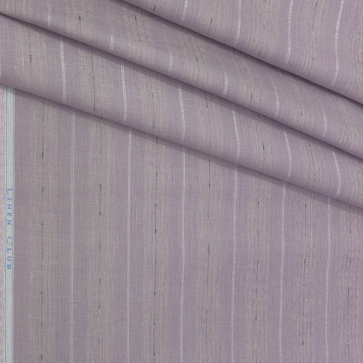 Shirt Linen Club Pure Linen Broad Lining Colour Light Lavender