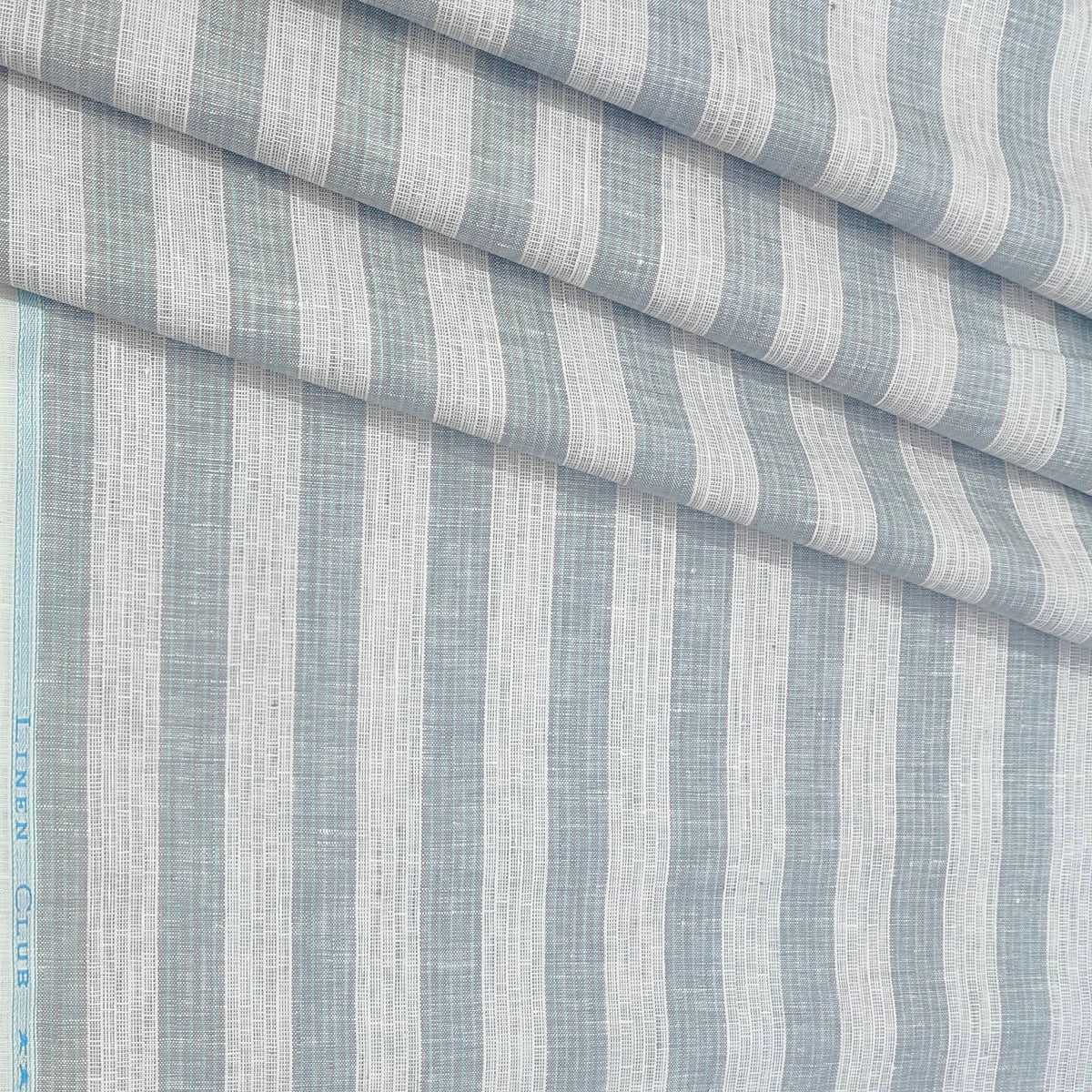 Shirt Fabric Linen Club Pure Linen Broad Lining Colour Light Grey N White