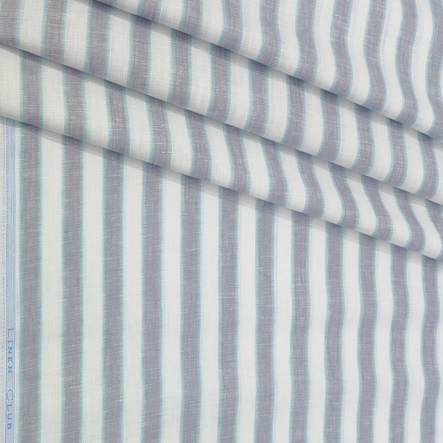 Shirt  Fabric Linen Club Pure Linen Lining Colour Light Purple N White