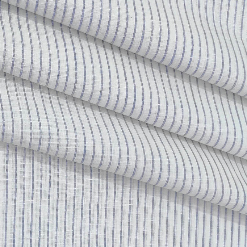Shirt & Kurta Fabric Linen Club Pure Linen Lining Colour Light Blue N White