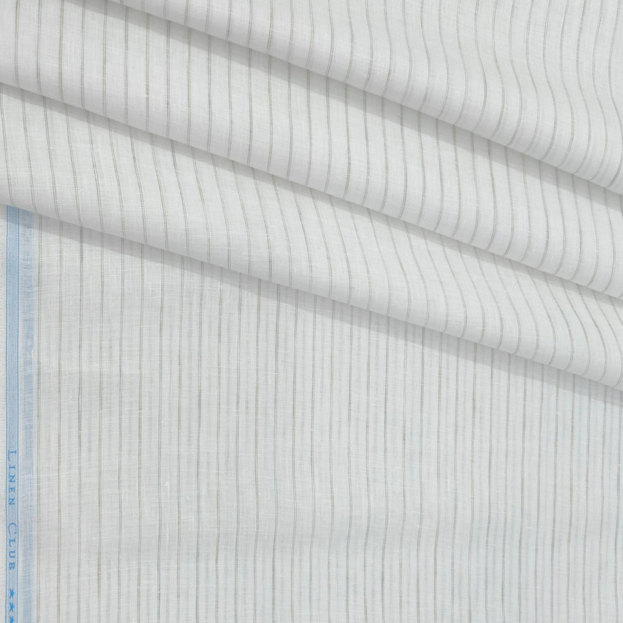 Shirt Fabric Linen Club Pure Linen Lining Colour Brown N White