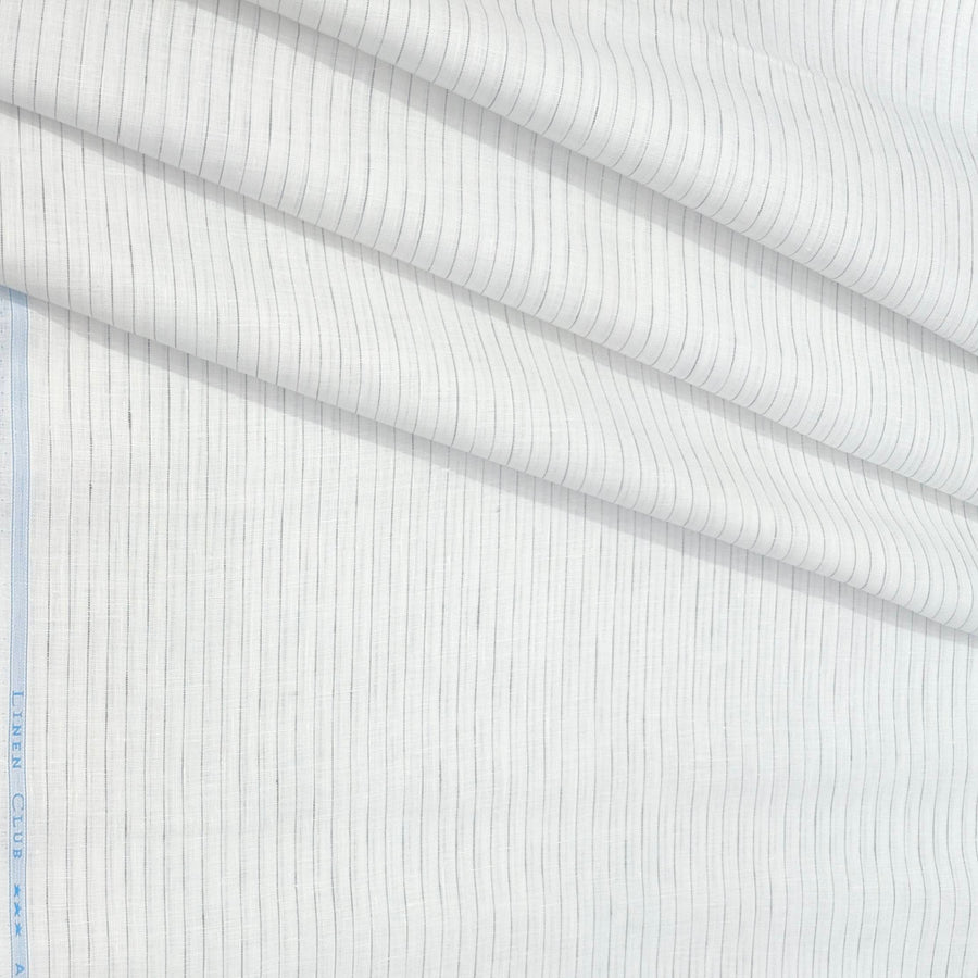 Shirt Fabric Linen Club Pure Linen Lining Colour Grey N White