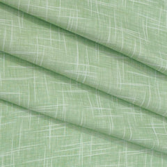 Shirt Fabric Linen Club Linen Blended Printed Colour Tea Green